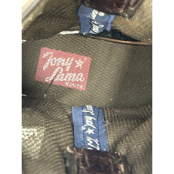 Tony Lama Westen Cowboy Boot Kids Size 13D Brown Leather Rodeo Country Farm Work - Picture 8 of 9